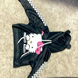 Hello kitty hoodie crop top